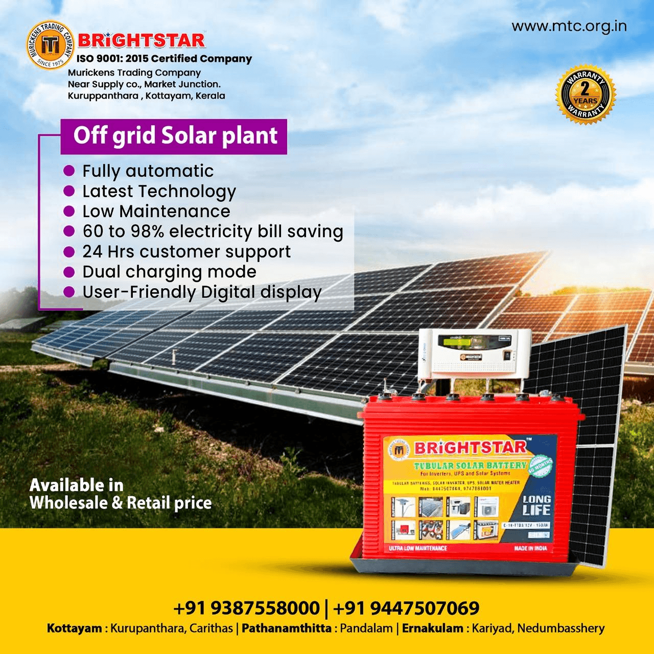 Off-Grid Solar Power Plants